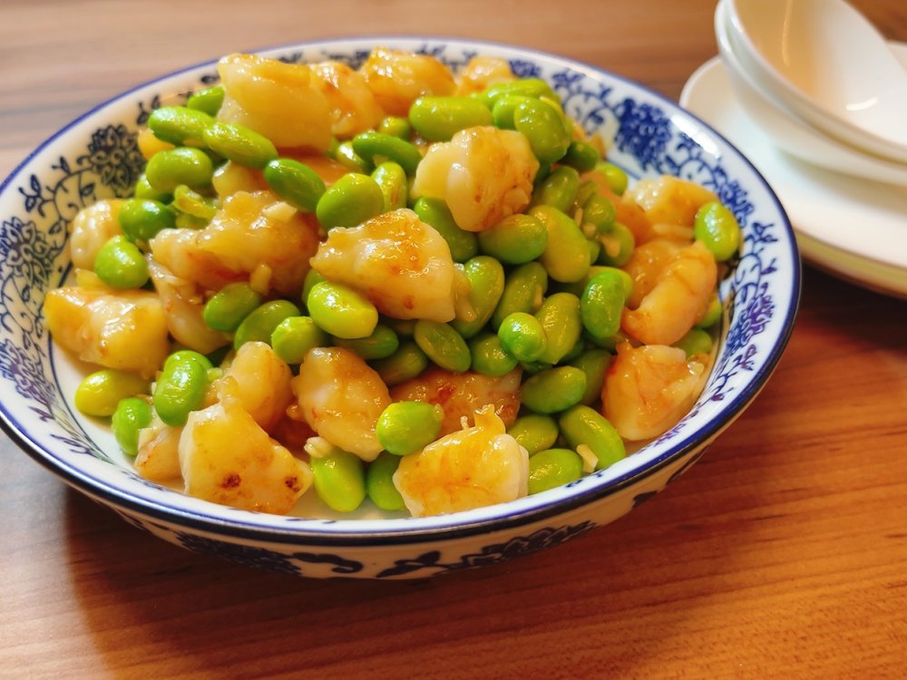 えびと枝豆の炒め物